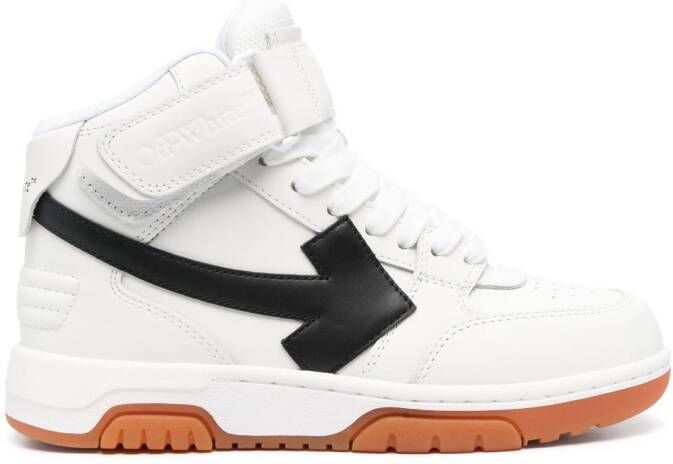 Off-White Out of Office logo-patch leather sneakers