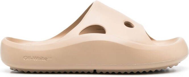 Off-White Meteor cut-out slides Neutrals