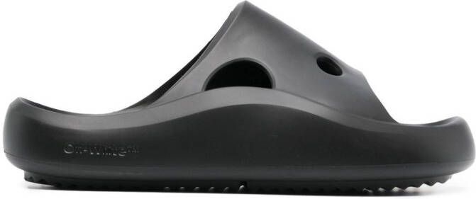 Off-White Meteor cut-out slides Black