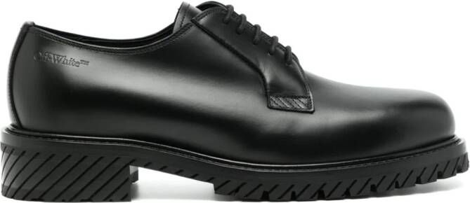 Off-White Military leather Derby shoes Black