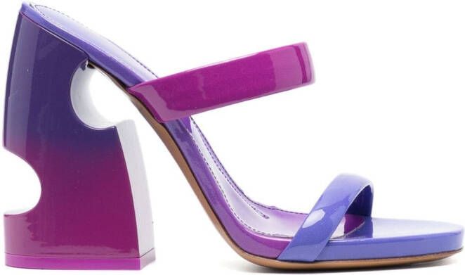 Off-White Shade Meteor 120mm leather sandals Pink