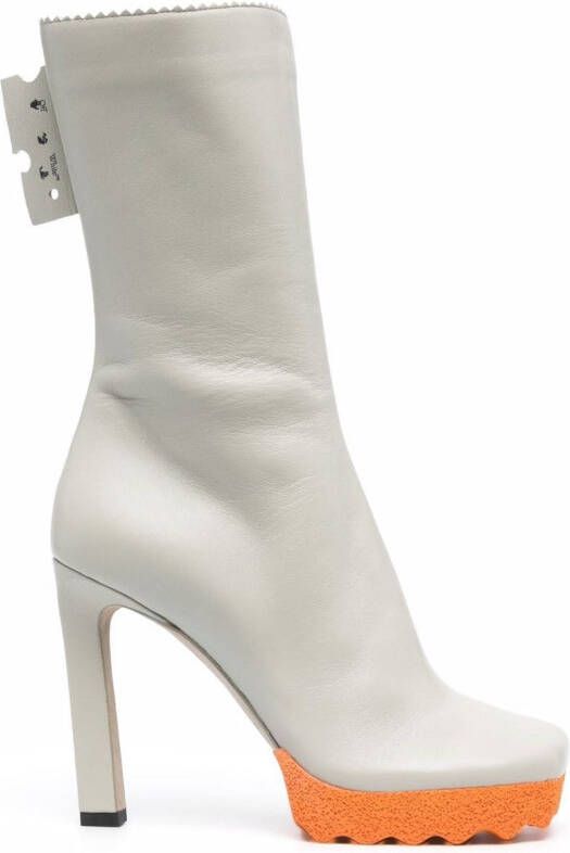 Off-White Sponge 110mm ankle boots Grey