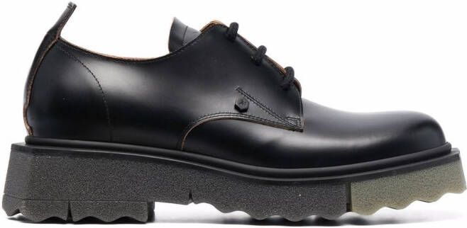 Off-White sponge sole derby shoes Black