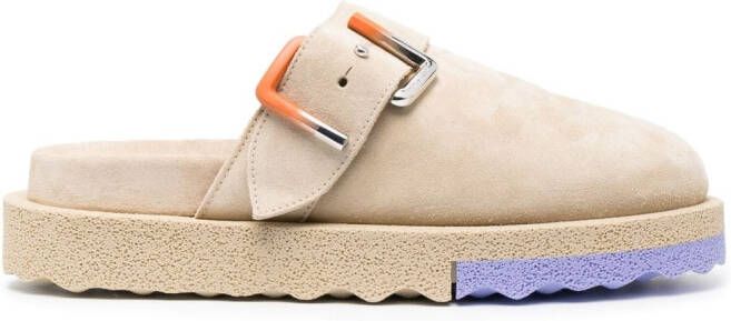 Off-White Spongesole suede clogs Neutrals