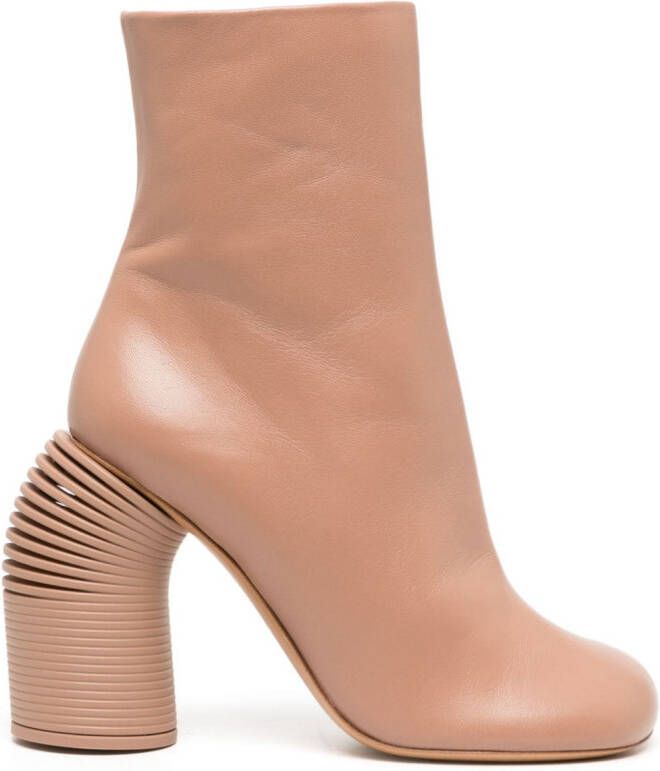 Off-White Tonal Spring 110mm leather boots Neutrals