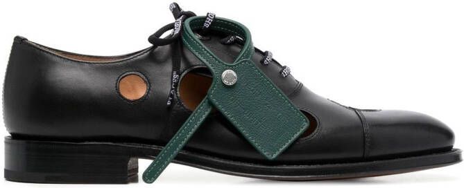 Off-White x Church's Meteor-holes leather Oxford shoes Black