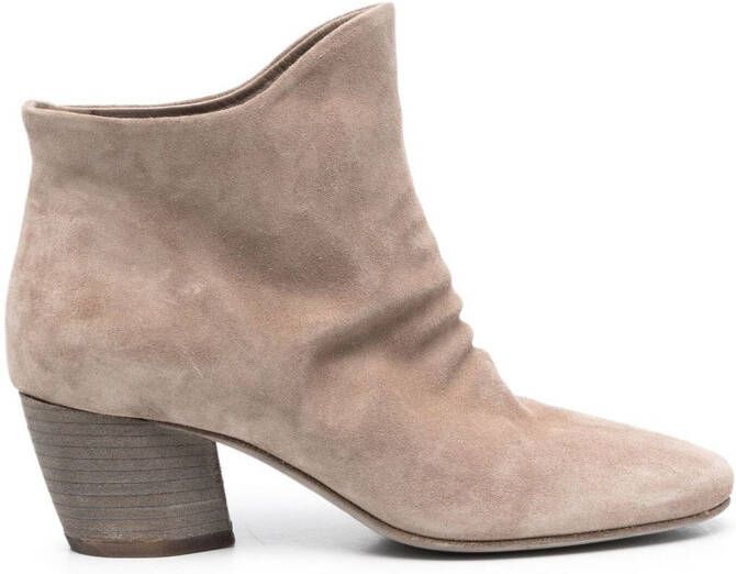 Officine Creative 60mm suede ankle boots Neutrals