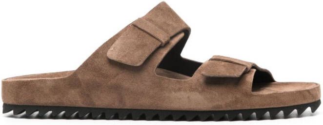 Officine Creative Agora' 002 suede sandals Brown