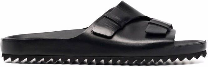 Officine Creative Agora double buckle sandals Black