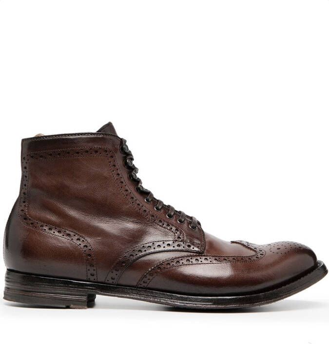 Officine Creative ankle lace-up boots Brown