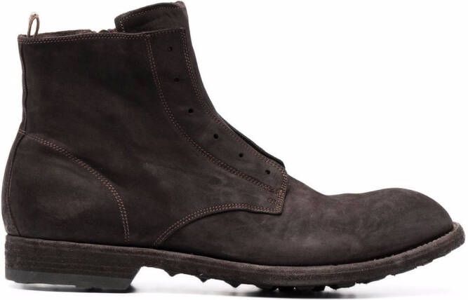 Officine Creative arbus laceless boots Brown