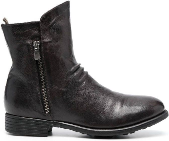 Officine Creative Calixte 058 leather boots Grey