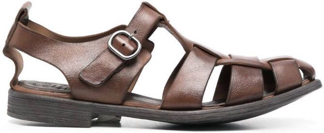 Officine Creative Chronicle caged sandals Brown