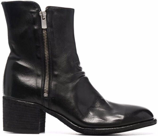 Officine Creative Denner 103 leather boots Black
