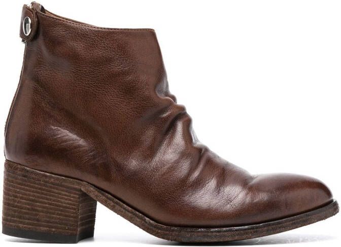 Officine Creative Denner 113 leather 55mm boots Brown
