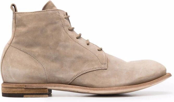 Officine Creative Durga lace-up ankle boots Neutrals
