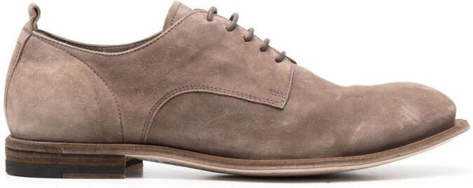Officine Creative Durga suede Derby shoes Grey