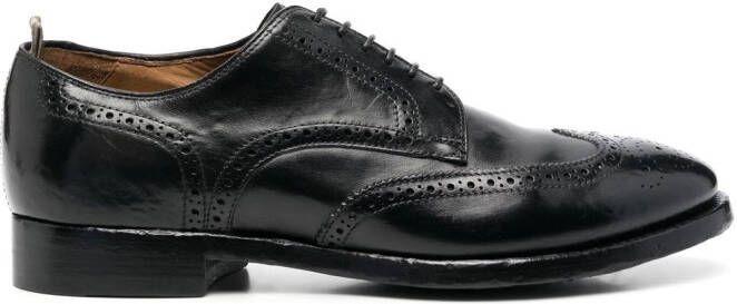 Officine Creative brogue-detail lace-up shoes Black