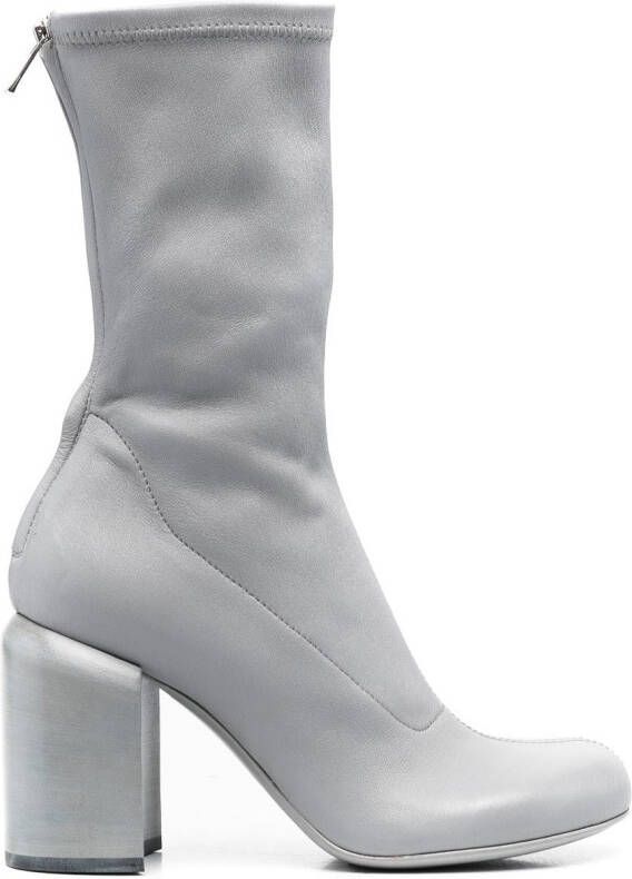 Officine Creative Esther leather boots Grey