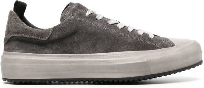 Officine Creative Frida calf-suede sneakers Grey