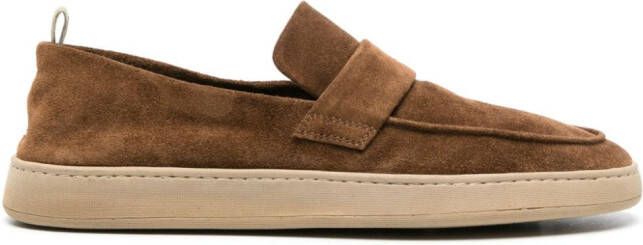 Officine Creative Herbie 001 suede loafers Brown