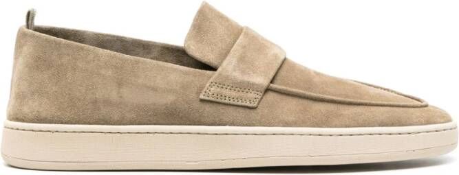 Officine Creative Herbie 001 suede loafers Neutrals