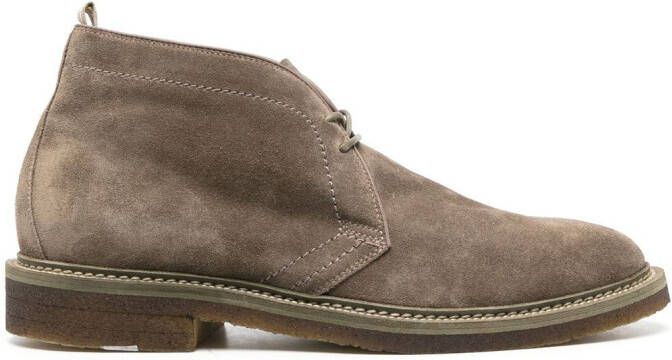 Officine Creative Hopkins suede boots Grey