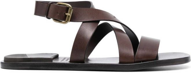 Officine Creative Kontraire 012 leather sandals Brown