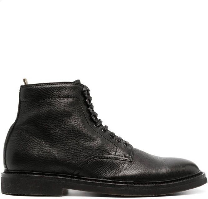 Officine Creative lace-up ankle boots Black