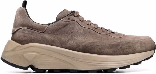 Officine Creative lace-up suede sneakers Neutrals