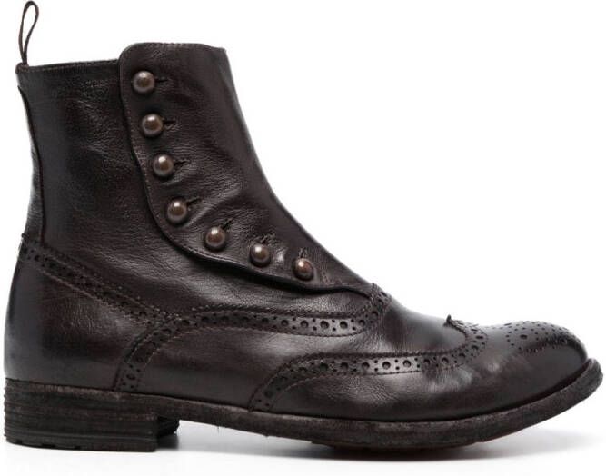 Officine Creative Lexikon 153 leather boots Brown