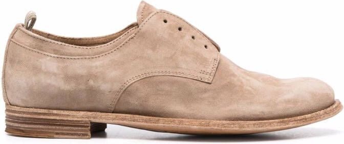 Officine Creative Lexikon suede oxford shoes Neutrals