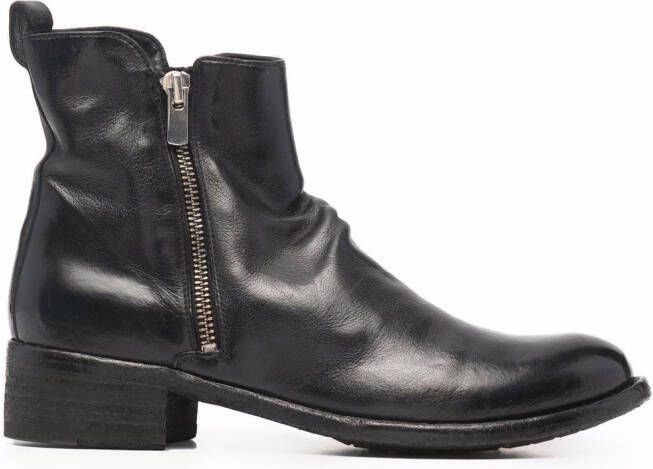 Officine Creative Lison leather boots Black