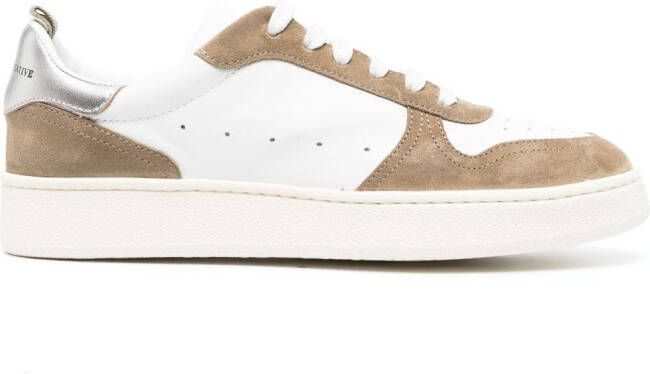 Officine Creative low-top panelled sneakers Neutrals