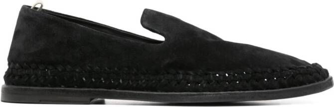 Officine Creative Miles 002 suede loafers Black