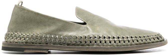 Officine Creative Miles braided loafers Green