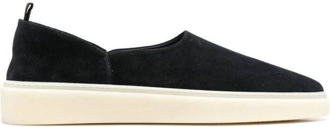 Officine Creative Muskrat suede loafers Black