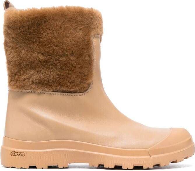 Officine Creative Pallet 117 flat boots Brown