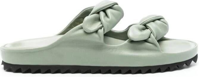 Officine Creative Pelagie leather sandals Green