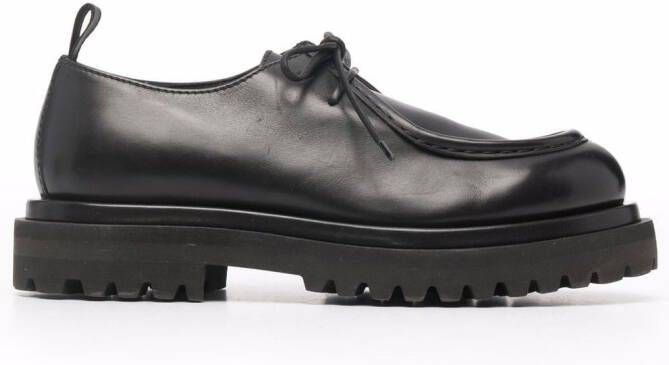 Officine Creative polished calf leather Derby shoes Black