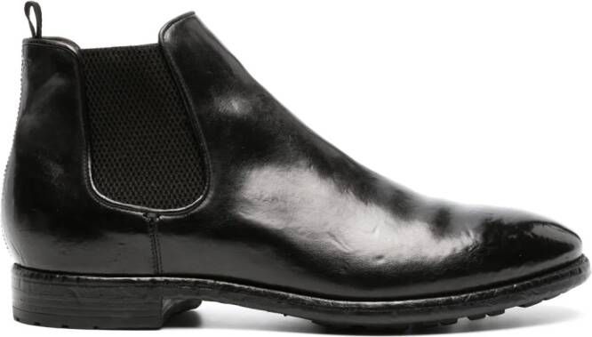 Officine Creative polished leather Chelsea boots Black