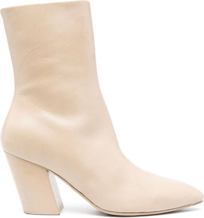 Officine Creative Sevre 001 80mm leather boots Neutrals