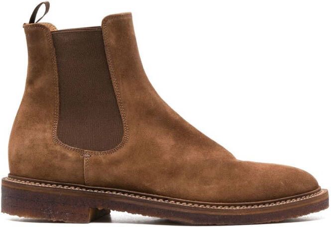 Officine Creative suede Chelsea boots Brown