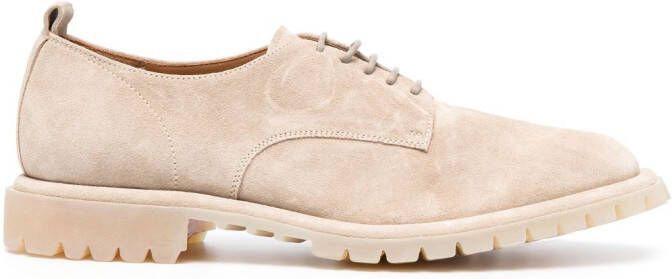 Officine Creative suede derby shoes Neutrals