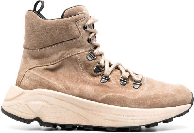 Officine Creative suede lace-up boots Neutrals