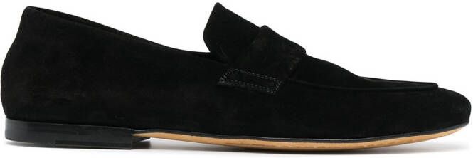 Officine Creative suede penny loafers Black