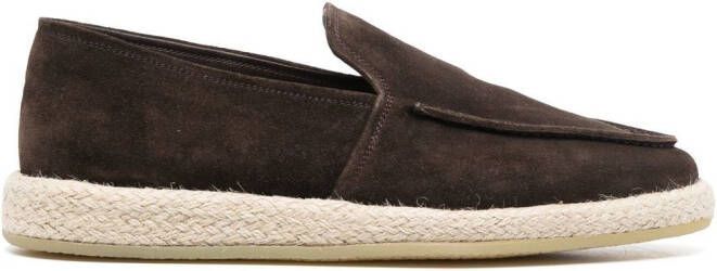 Officine Creative suede slip-on espadrilles Brown