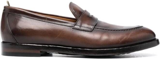 Officine Creative Tulane 002 leather loafers Brown