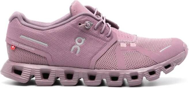 On Running Cloud 5 debossed-logo sneakers Purple
