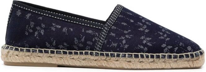 Orlebar Brown Fleet Pastiche Multi-Stitch Espadrilles Blue